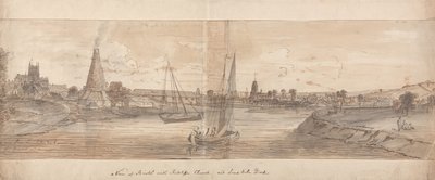 A View of Bristol with Ratcliffe Church and Lime Kiln Dock by Samuel Scott